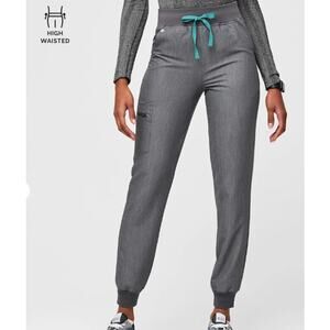 Figs High Waisted Zamora Joggers - Graphite Medium Petite